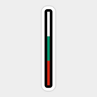 Bulgaria Flag Style Stripe Sticker